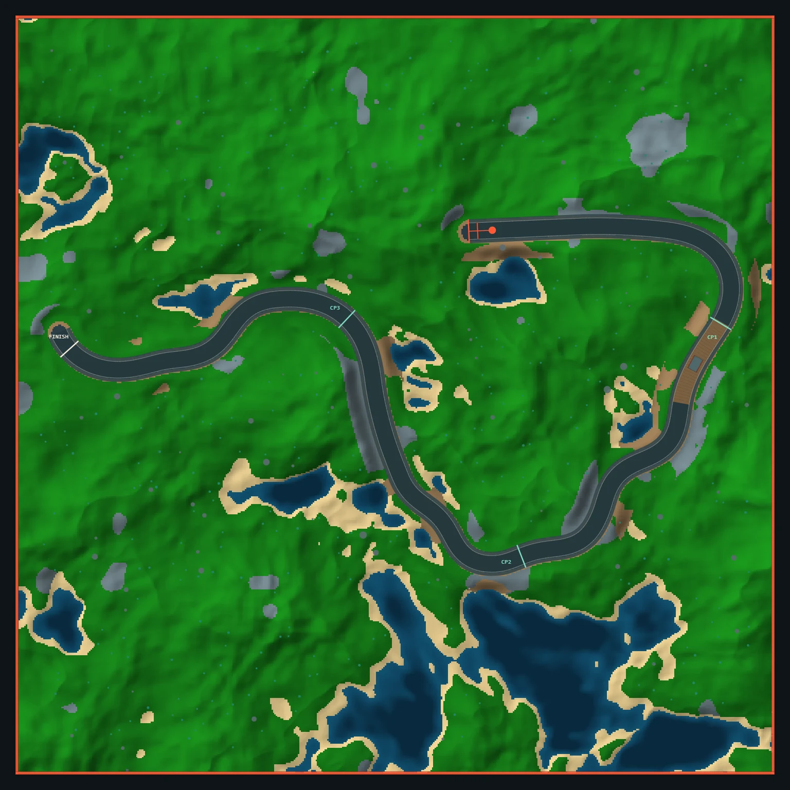Overhead map of the Sep 27, 2026 track