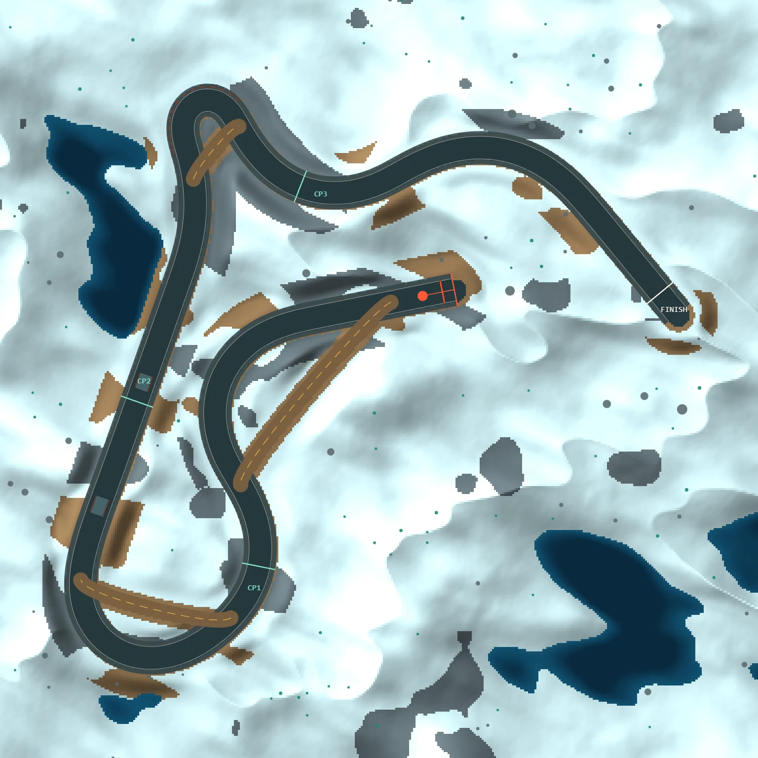 Overhead map of the Aug 15, 2026 track