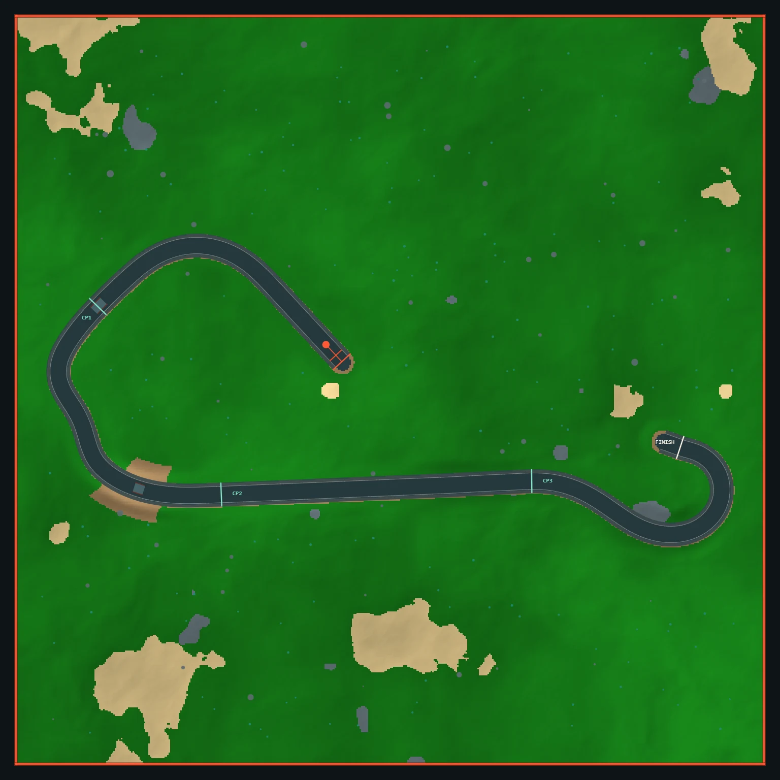 Overhead map of the Sep 20, 2026 track