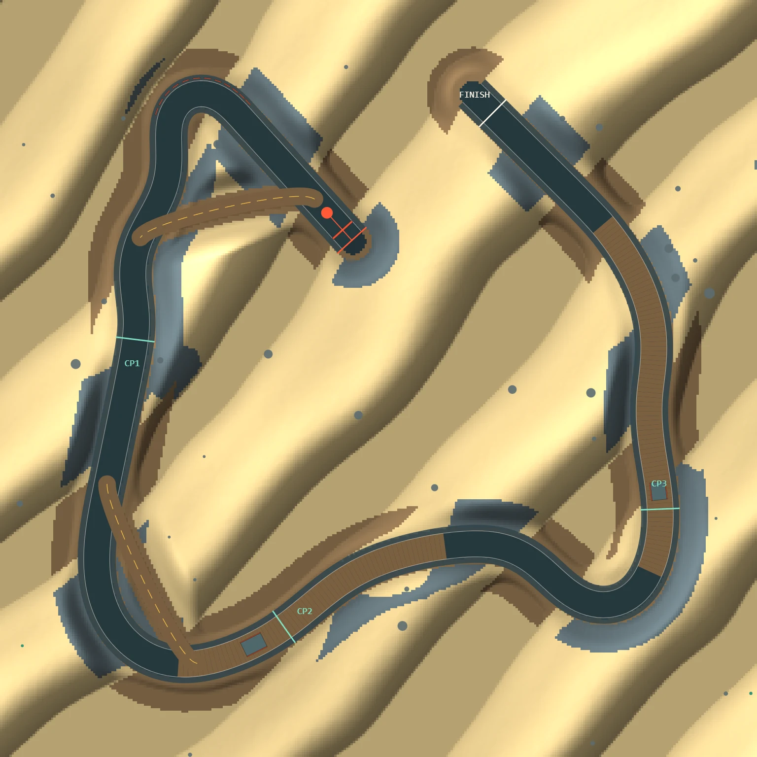 Overhead map of the Sep 28, 2026 track