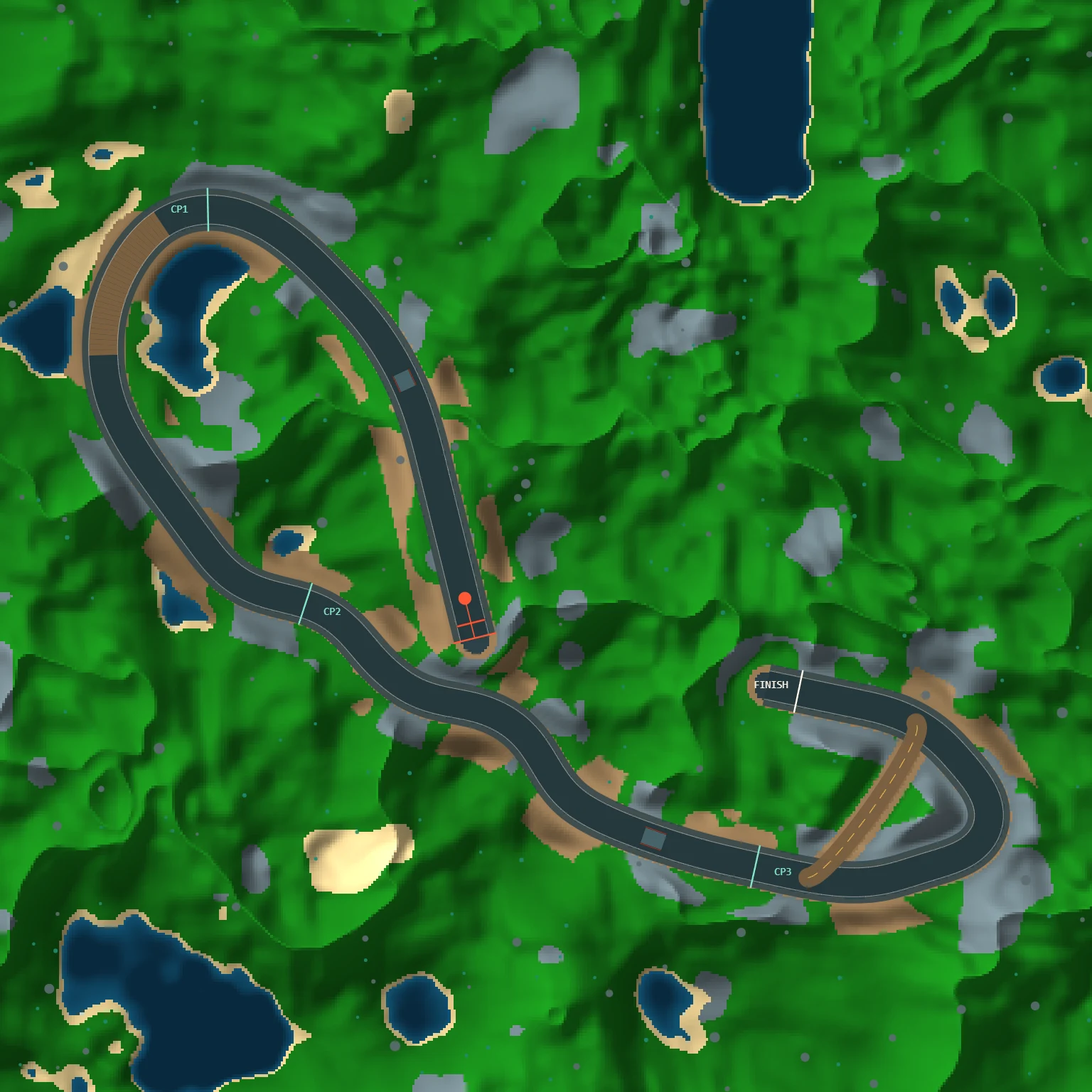 Overhead map of the Sep 10, 2026 track