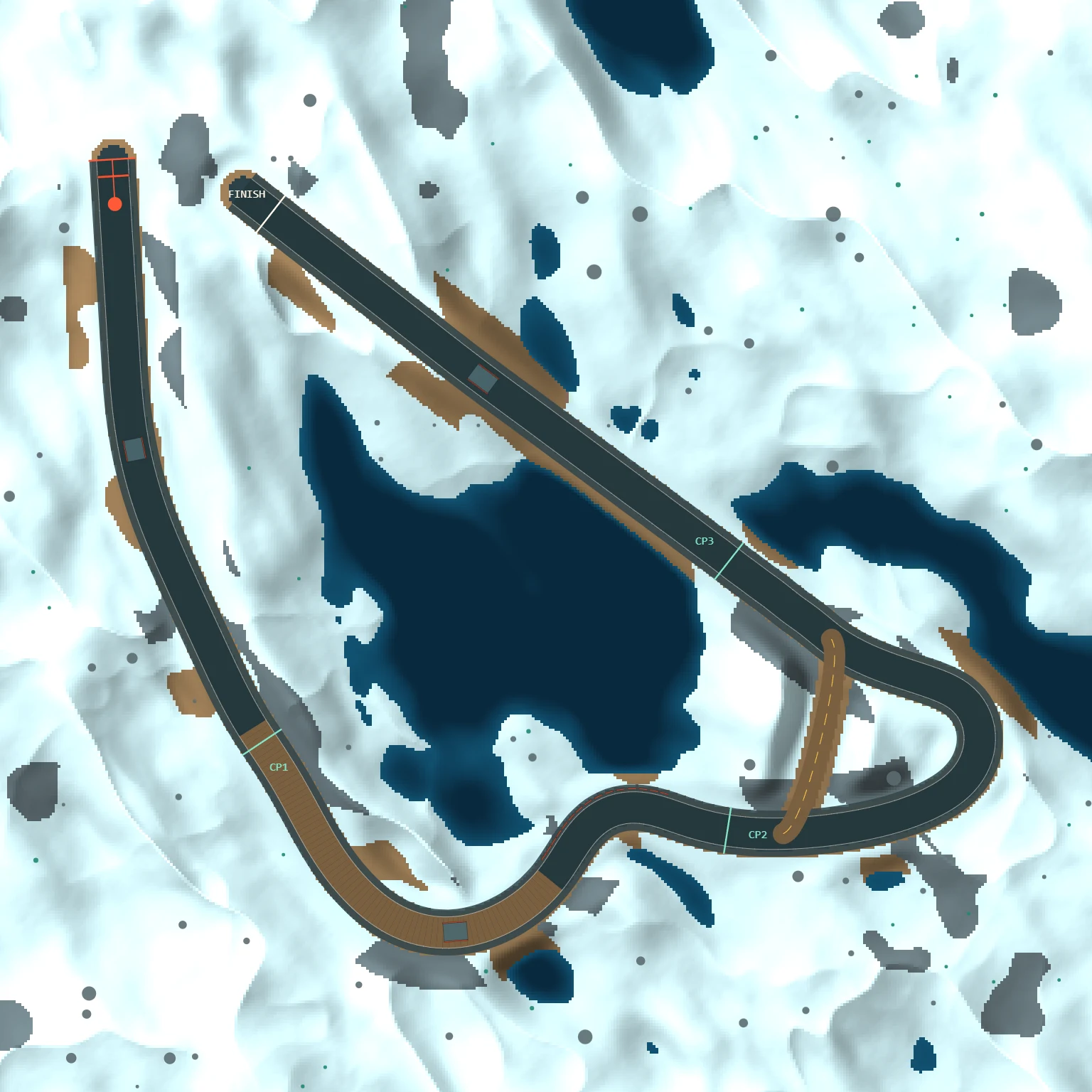 Overhead map of the Sep 1, 2026 track