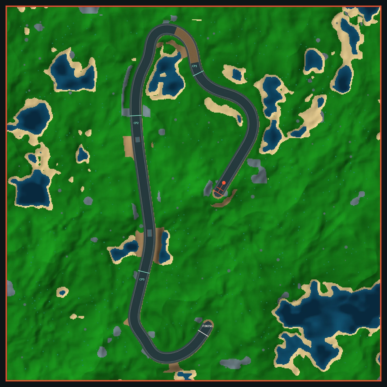 Overhead map of the Aug 24, 2026 track
