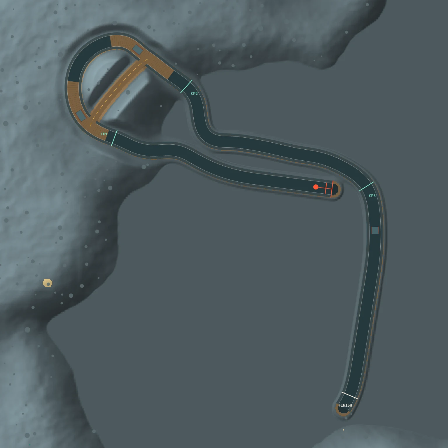 Overhead map of the Sep 18, 2026 track