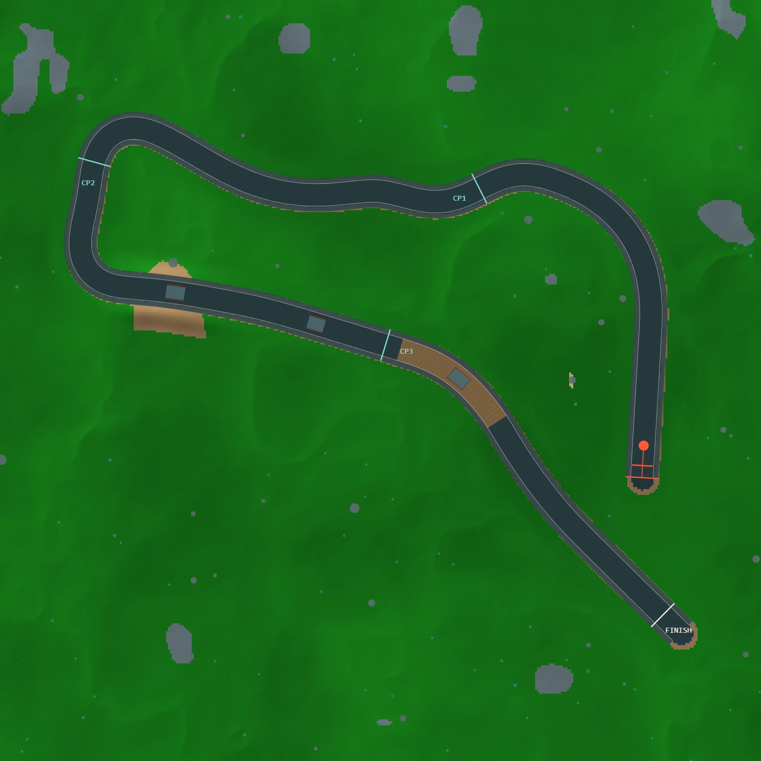 Overhead map of the Sep 22, 2026 track