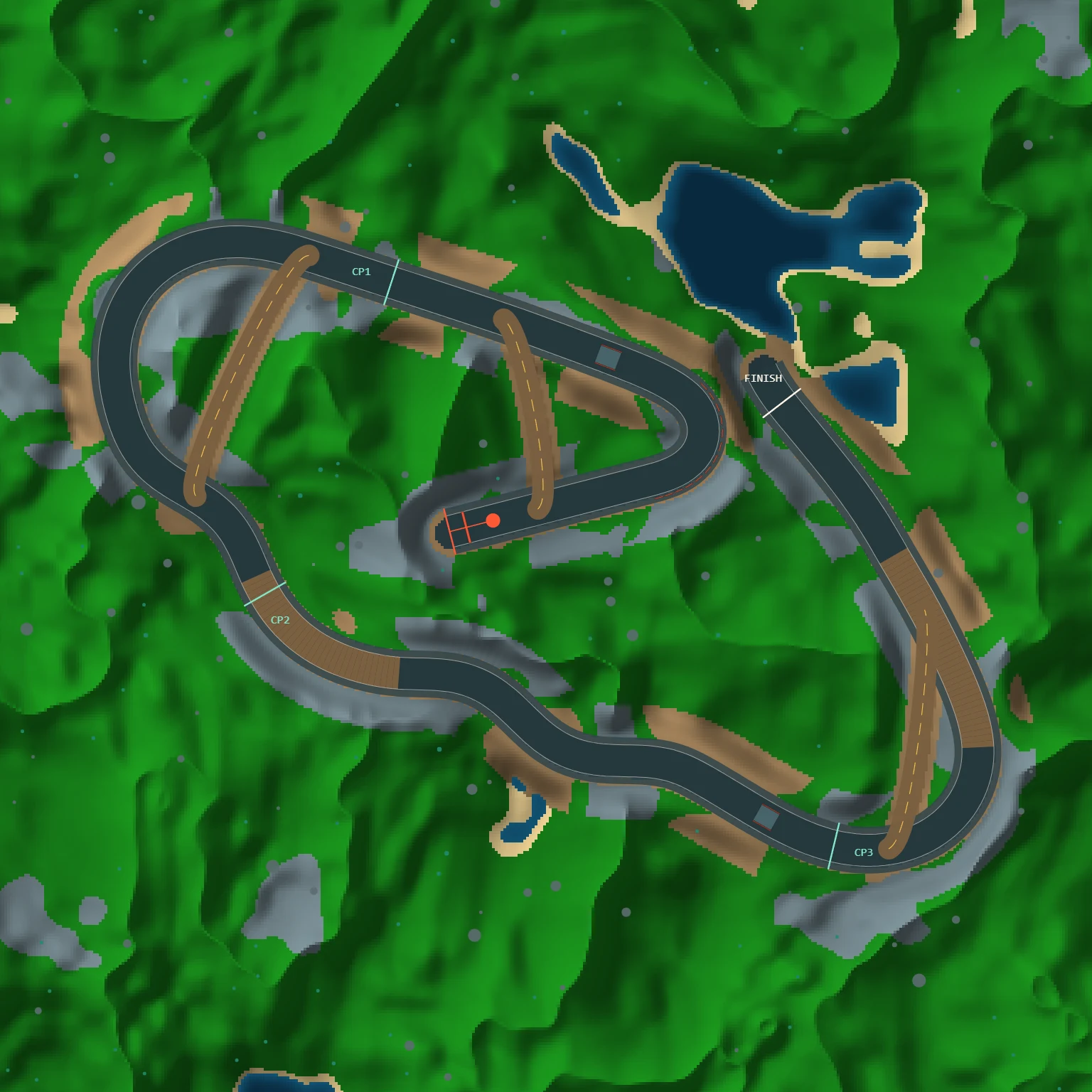 Overhead map of the Sep 25, 2026 track