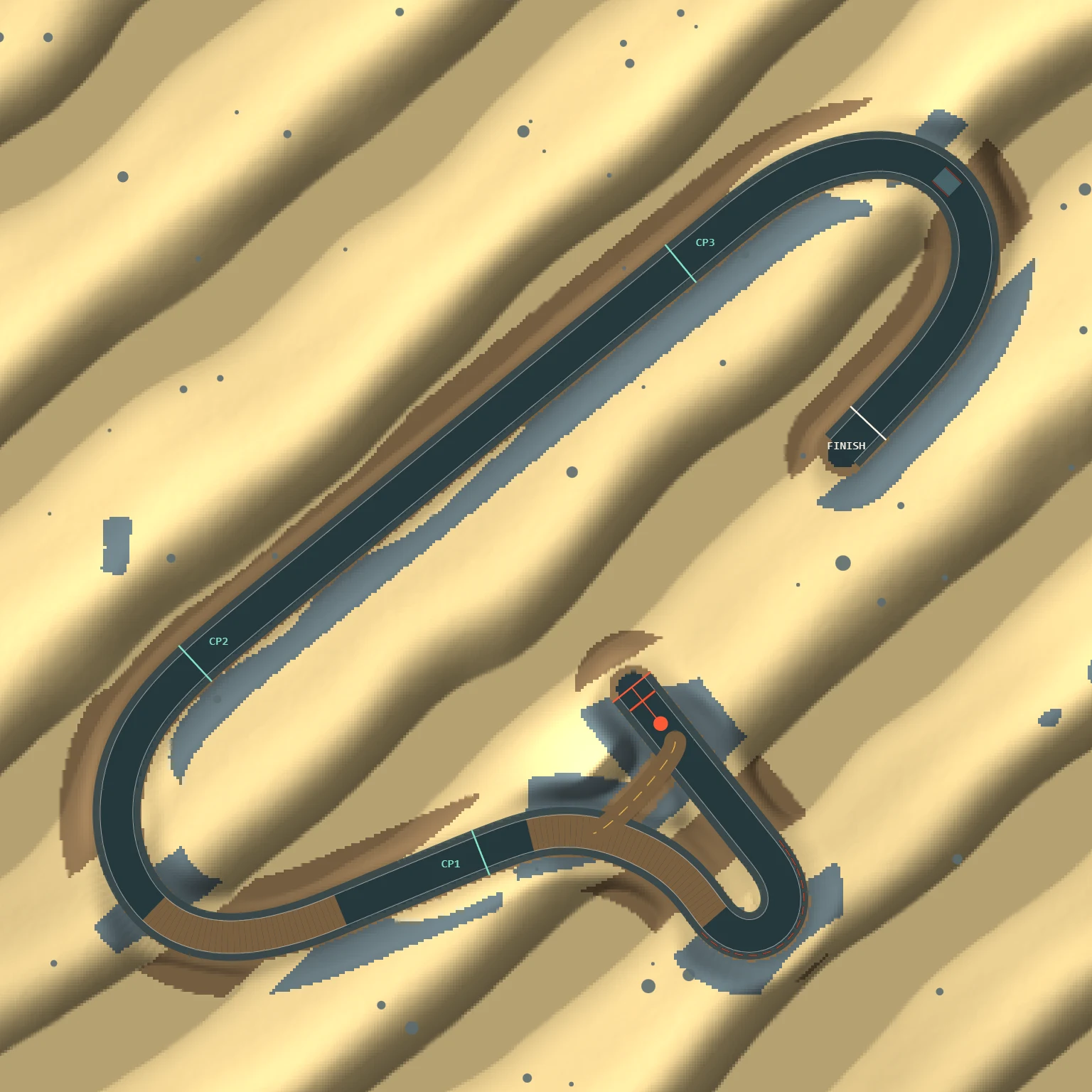 Overhead map of the Aug 31, 2026 track