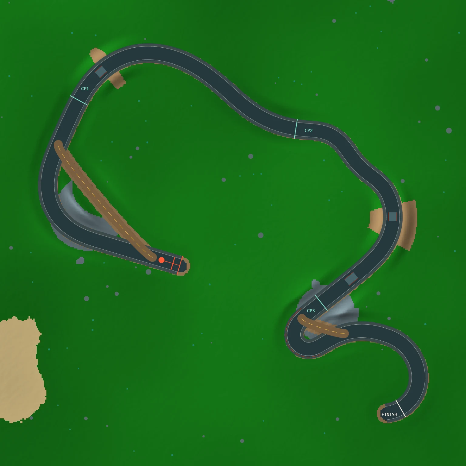Overhead map of the Sep 3, 2026 track