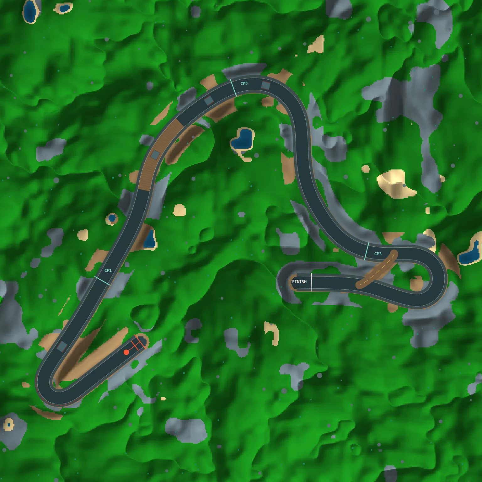 Overhead map of the Sep 21, 2026 track