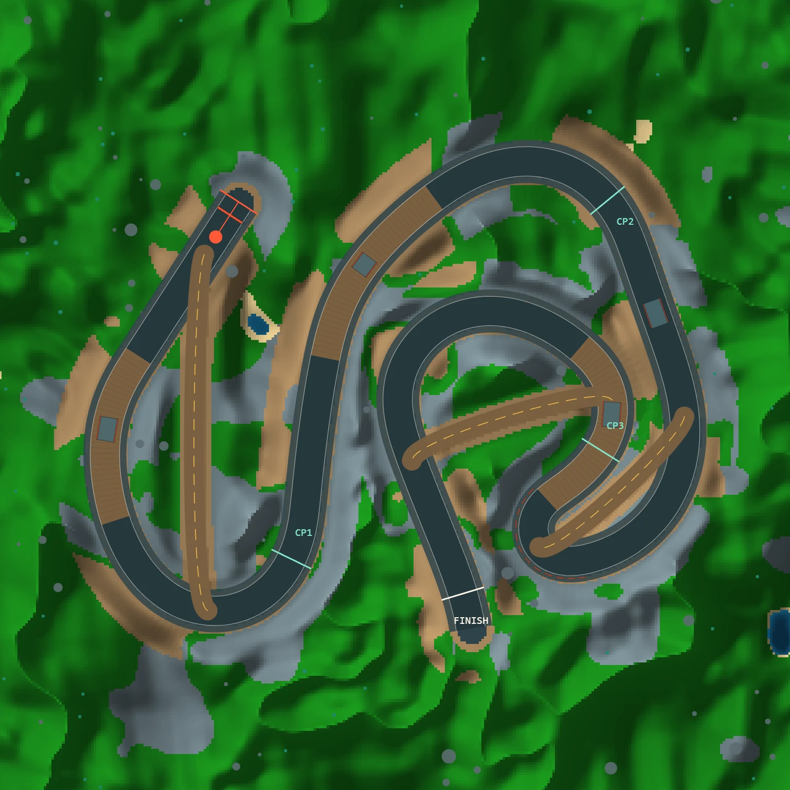 Overhead map of the Sep 23, 2026 track