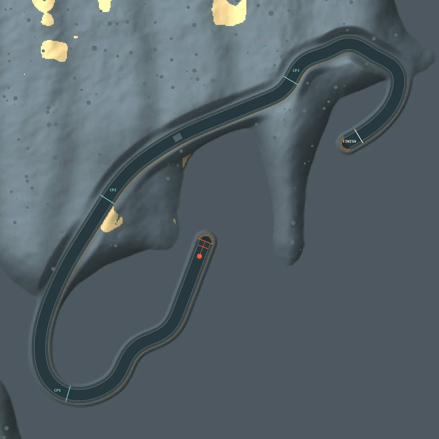 Overhead map of the Sep 11, 2026 track