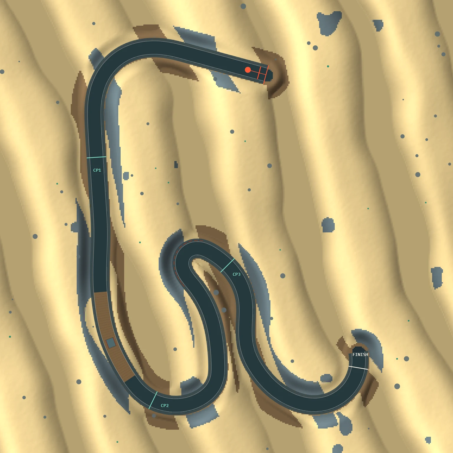 Overhead map of the Sep 6, 2026 track