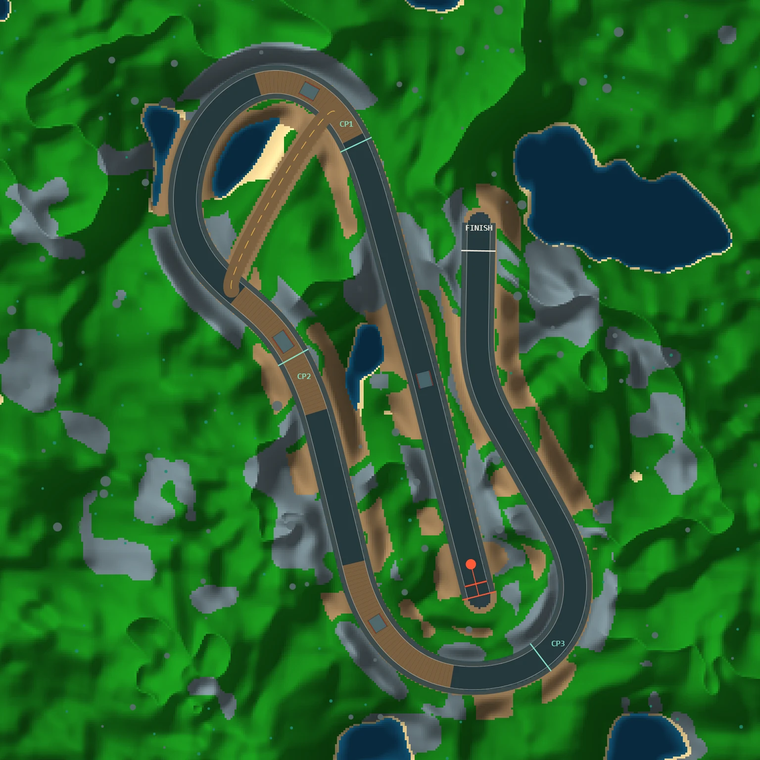 Overhead map of the Sep 17, 2026 track