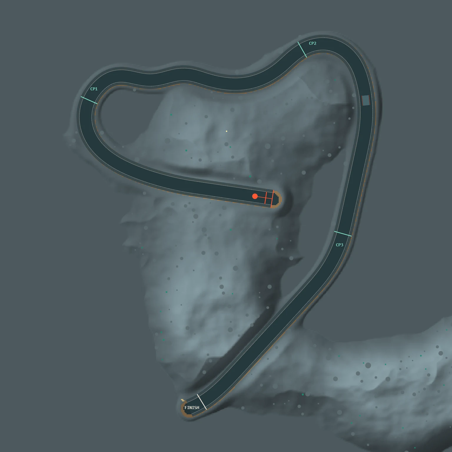 Overhead map of the Jul 12, 2026 track