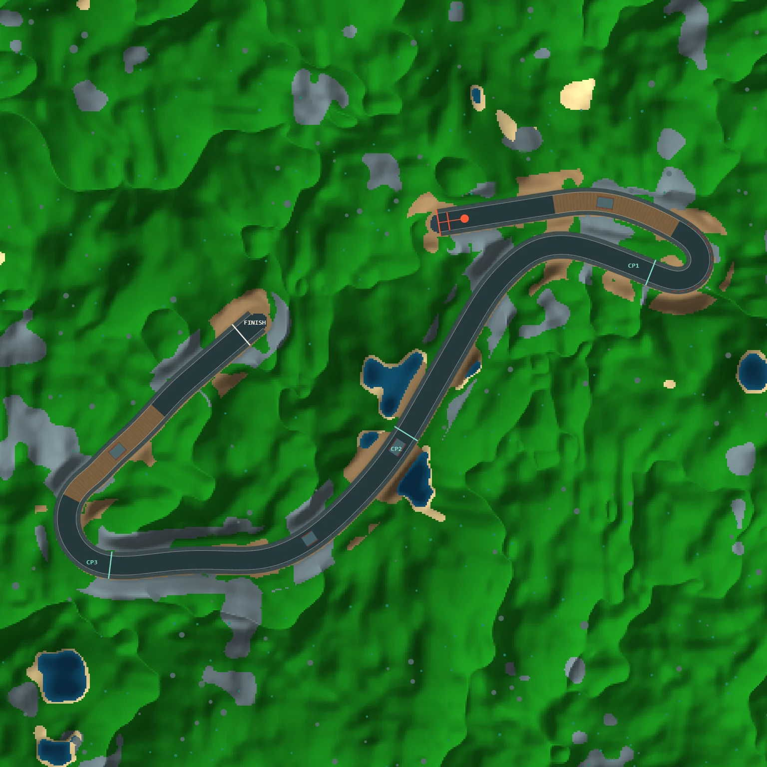 Overhead map of the Sep 4, 2026 track