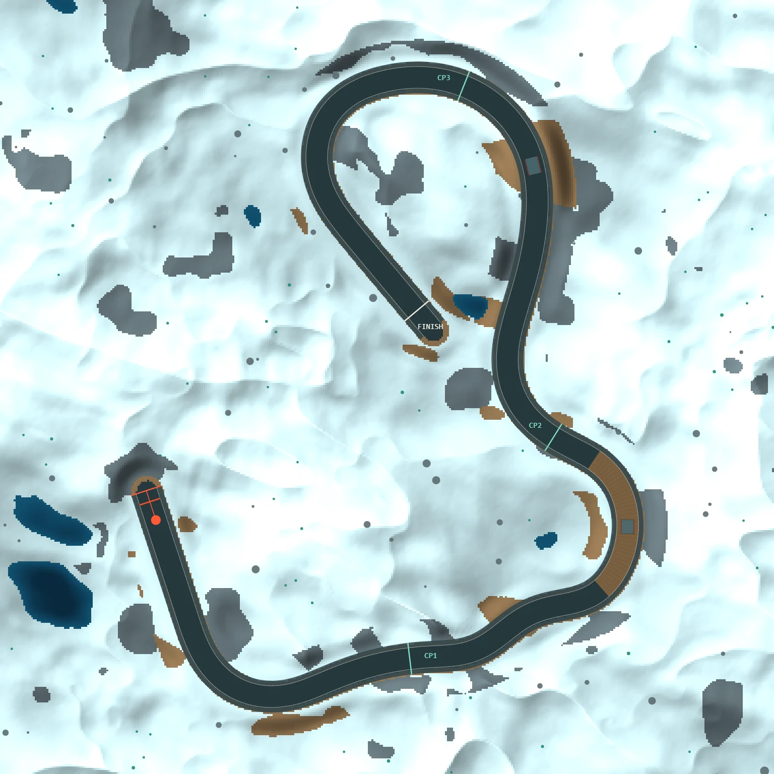 Overhead map of the Oct 4, 2026 track