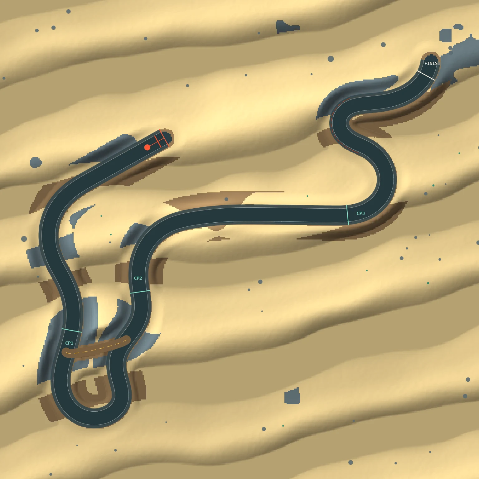 Overhead map of the Sep 15, 2026 track