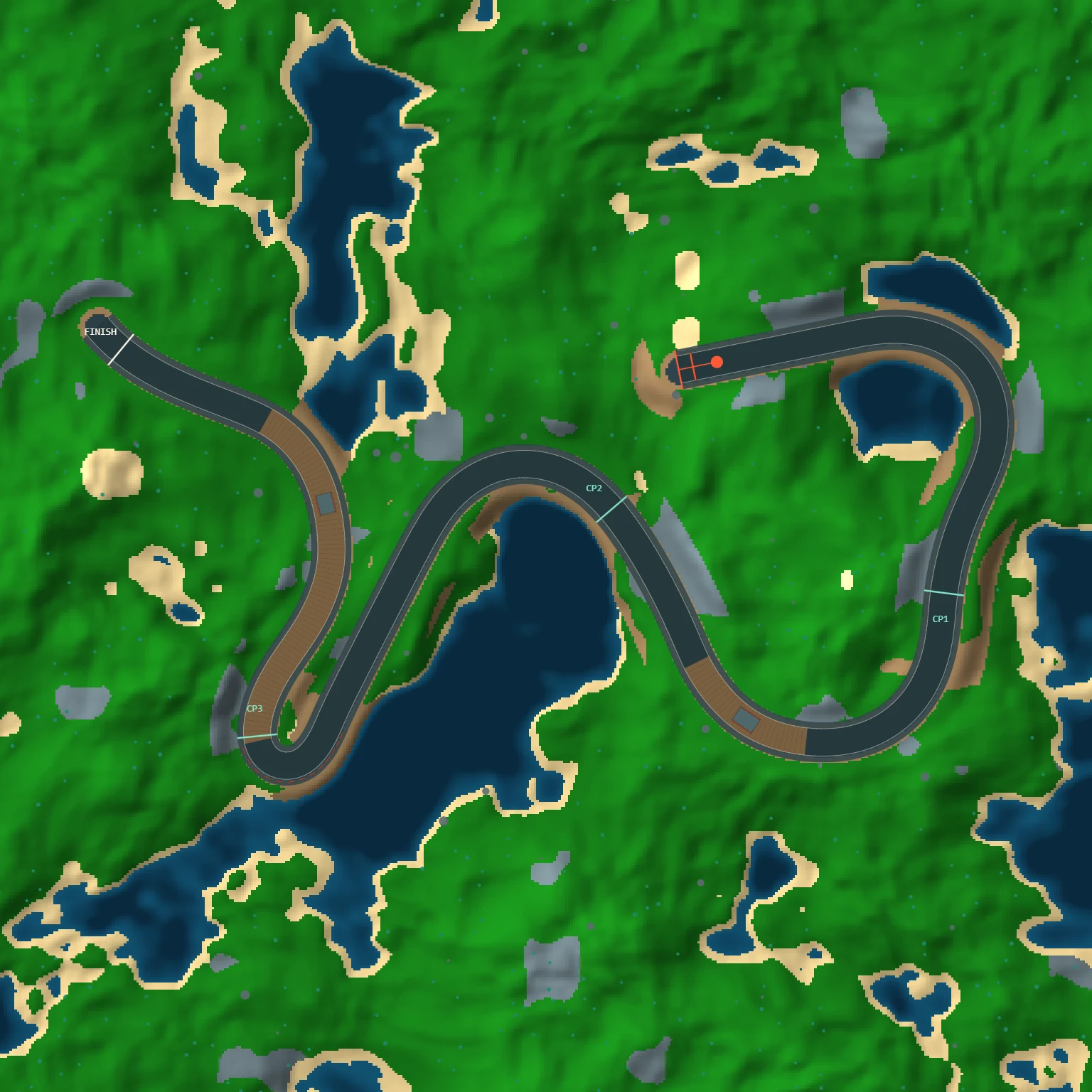 Overhead map of the Sep 19, 2026 track